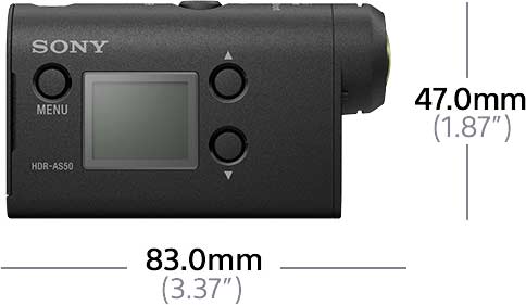 Sony HDR-as50 medidas